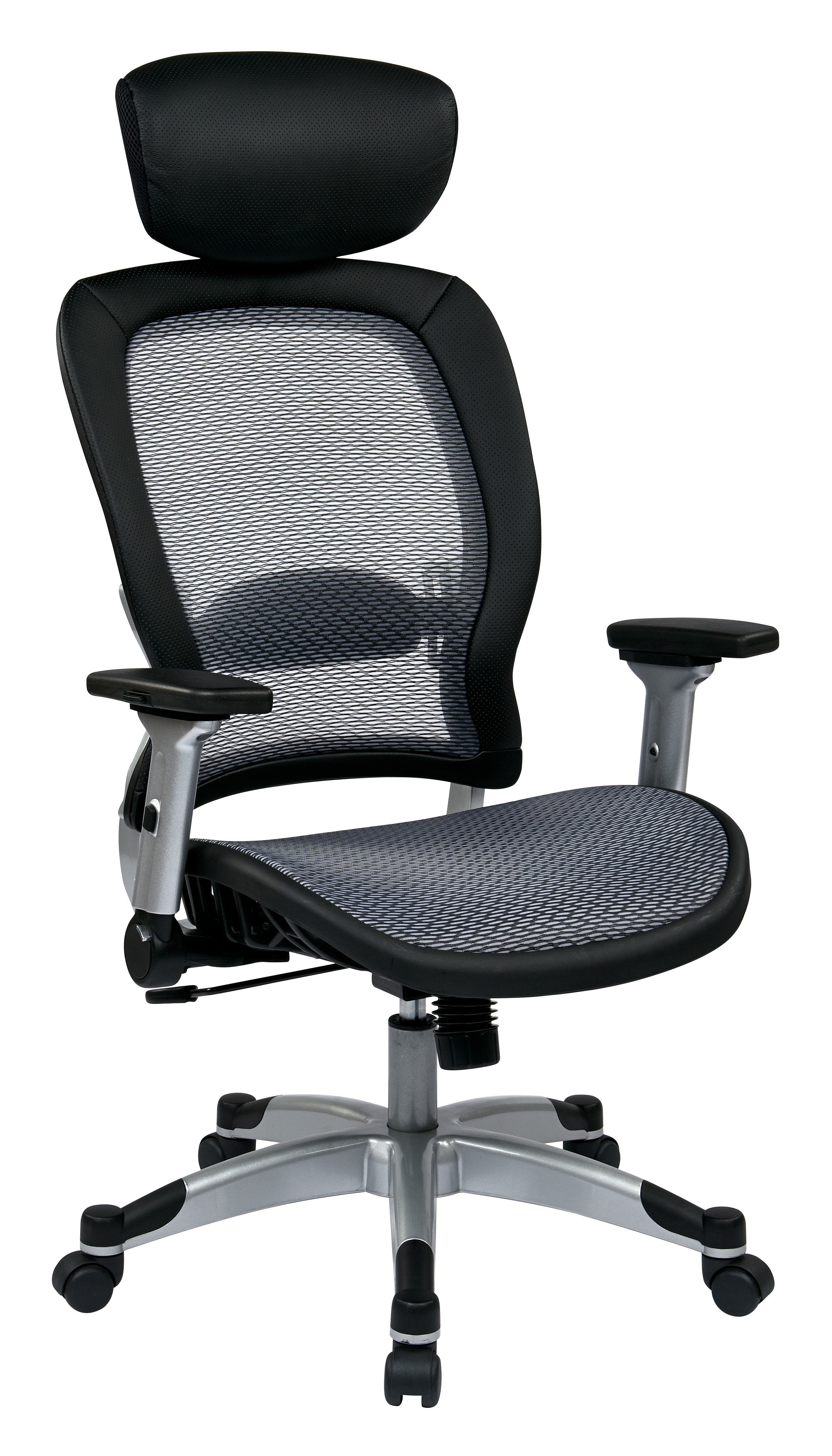 Professional Light Air Grid Back and Seat Chair with Headrest