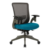 Grey Vertical Mesh Back Chair