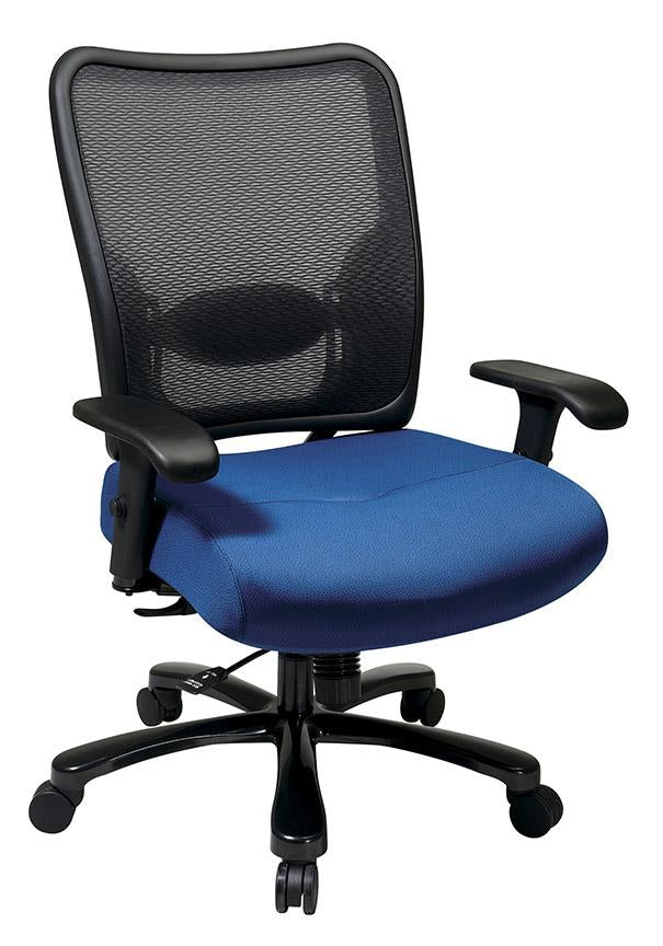 Big & Tall Double AirGrid Back and Custom Fabric Seat Ergonomic Chair