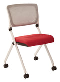 Folding Chair With Breathable Mesh Back 2-Pack