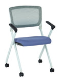 Folding Chair With Breathable Mesh Back 2-Pack