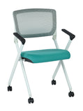 Folding Chair With Breathable Mesh Back 2-Pack