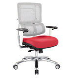 Breathable White Vertical Mesh Chair