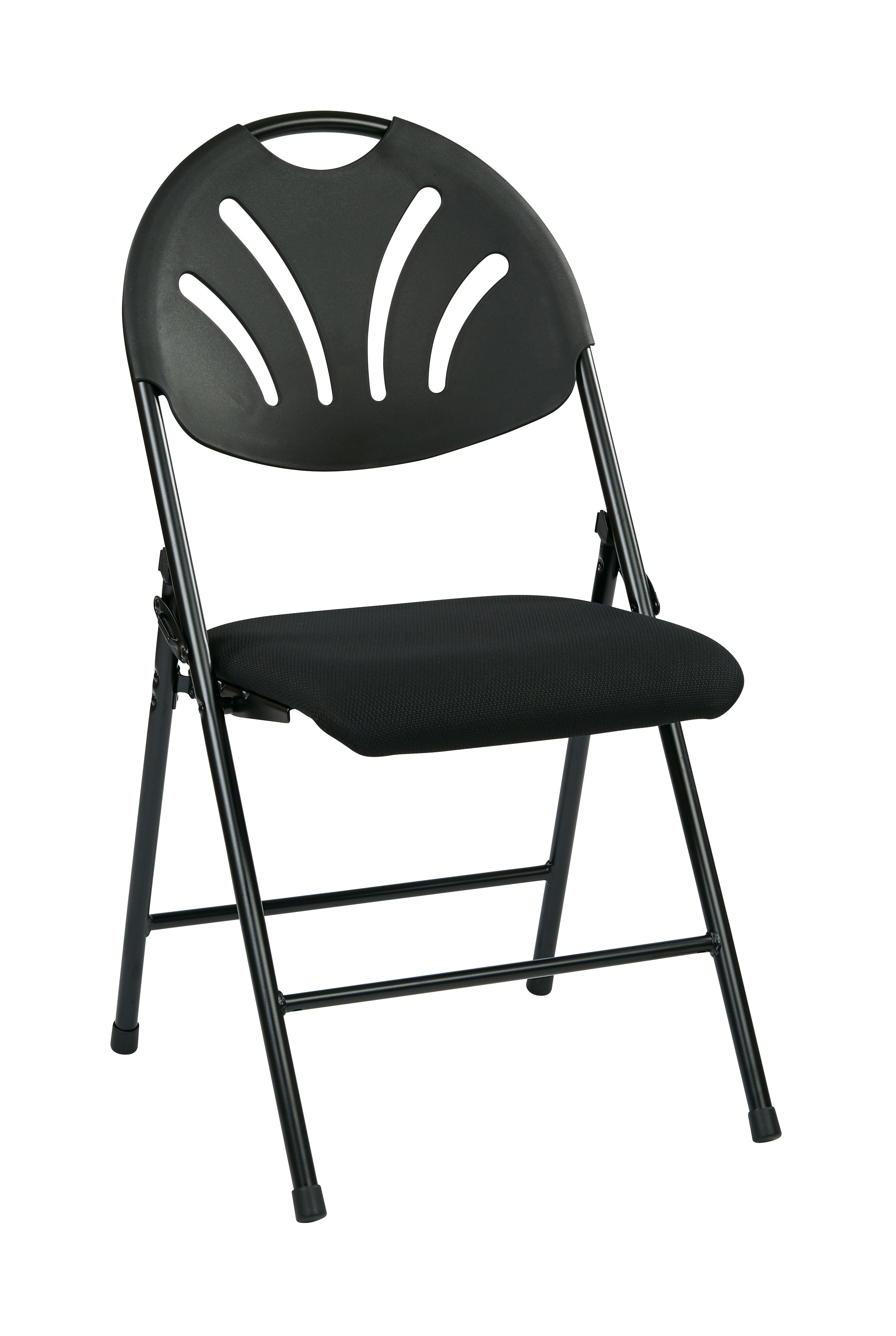 Folding Chair with Plastic Fan Back (4-PK)