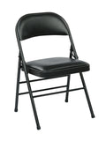 Folding Chair with Vinyl Seat and Back (4-PK)