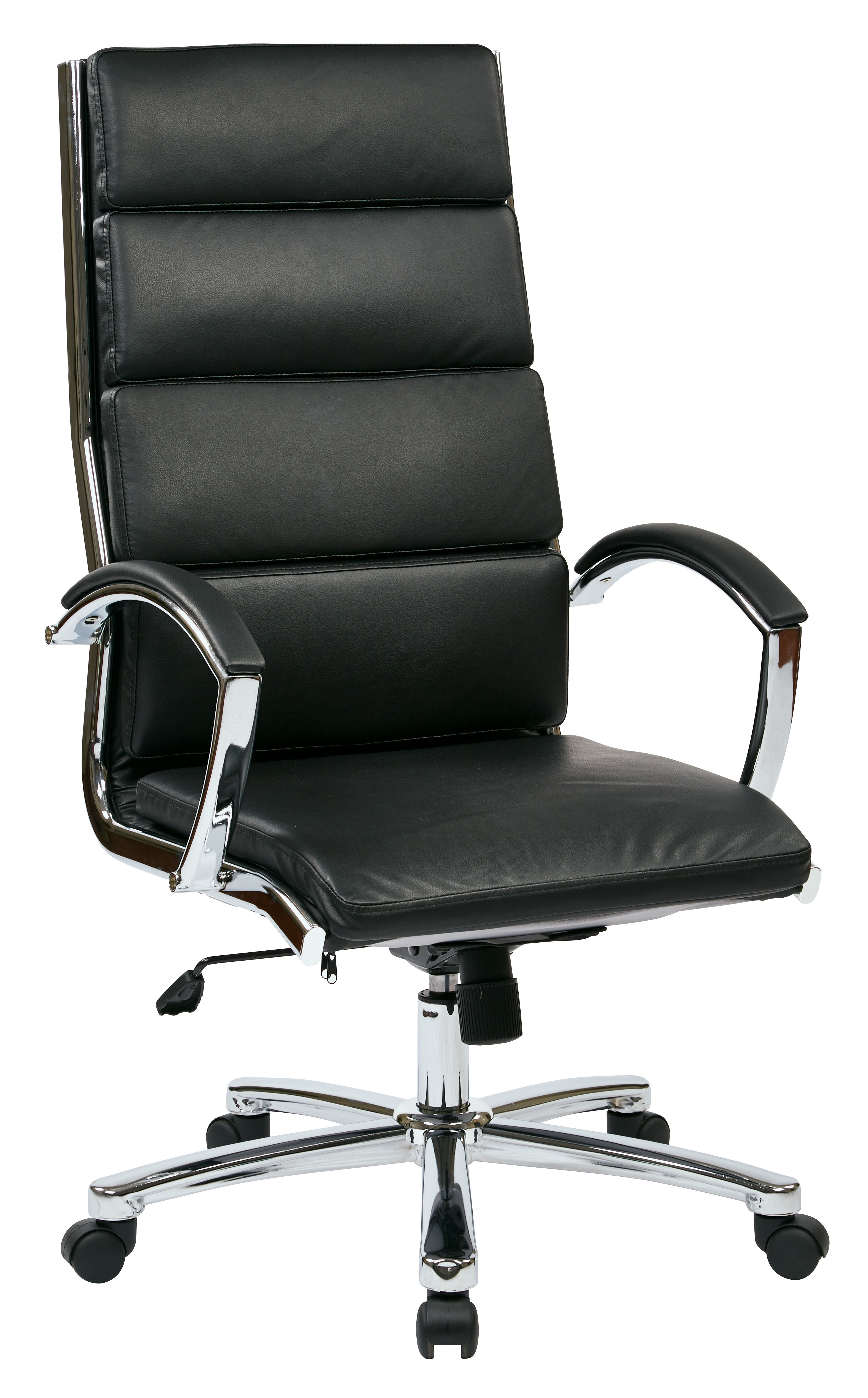 High Back Executive Black Faux Leather Chair