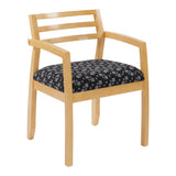 Napa Maple Guest Chair With Wood Back
