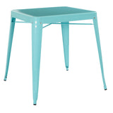 Paterson Metal Table in Mint Finish