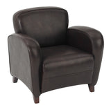 Mocha Bonded Leather Club Chair