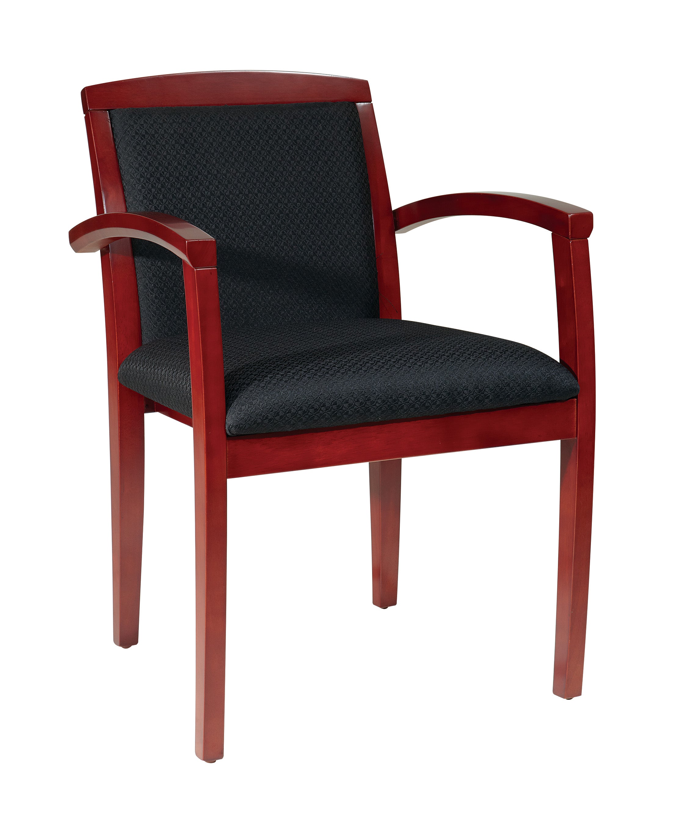 Leg Chair With Upholstered Back And Sonoma Cherry Finish